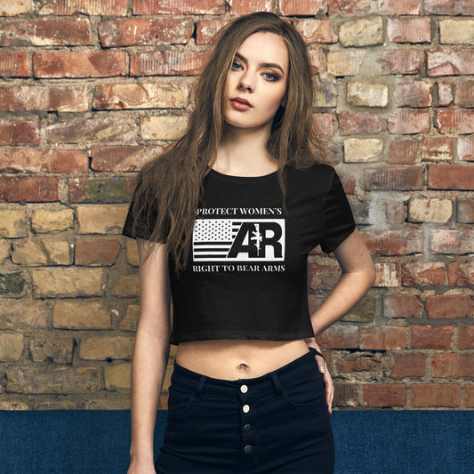 Women’s Right to Bear Arms Women’s Crop Tee