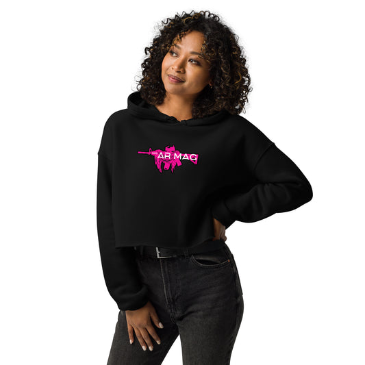 Pink Mrs. AR Mag Armalite Crop Hoodie