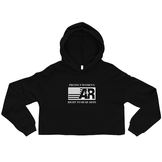Protect Women’s Right to Bear Arms Crop Hoodie
