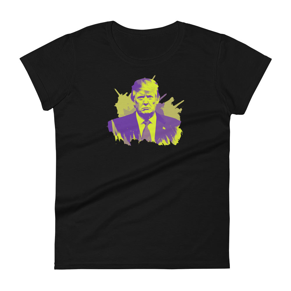 Yellow/Purple Trump Women's short sleeve t-shirt