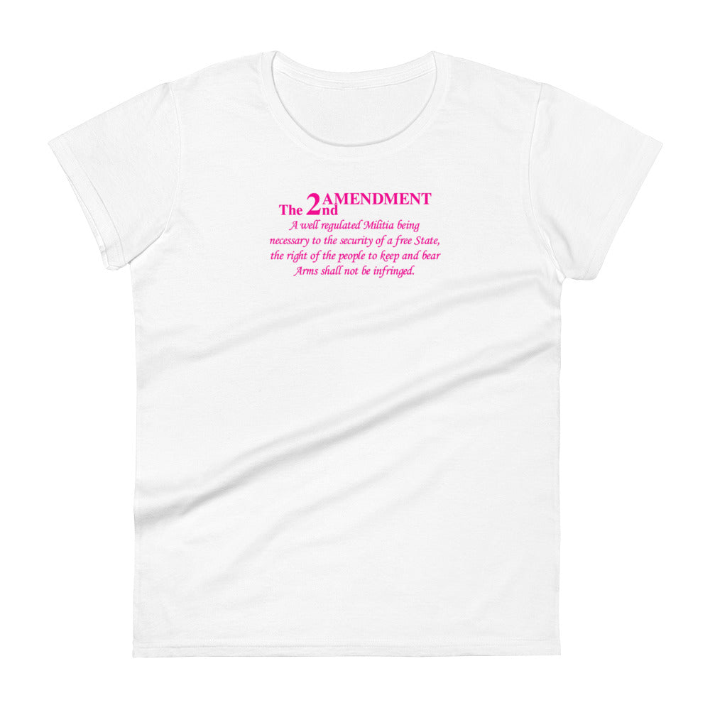 Pink 2nd Amendment Women's short sleeve t-shirt