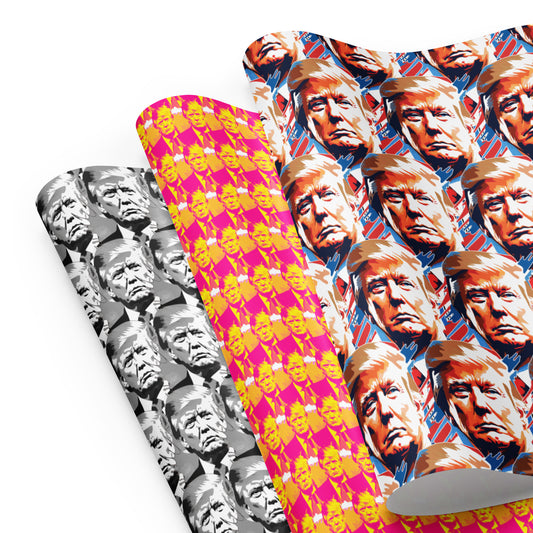 Trump Heads Wrapping paper sheets