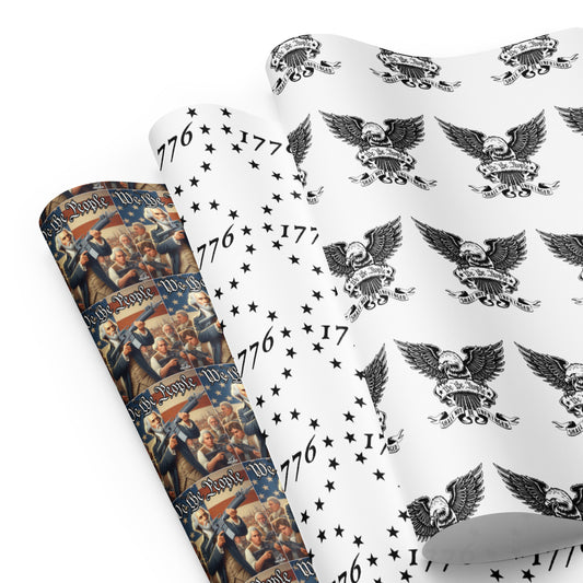 1776 Wrapping paper sheets