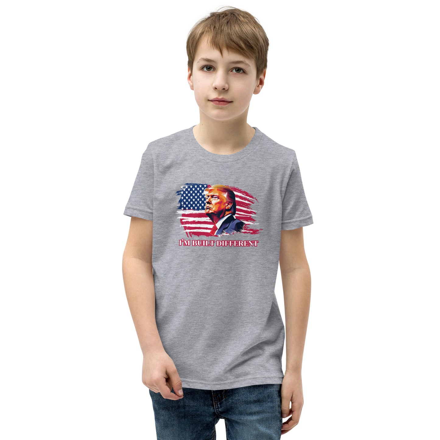 I’m Built Different Trump Youth Short Sleeve T-Shirt