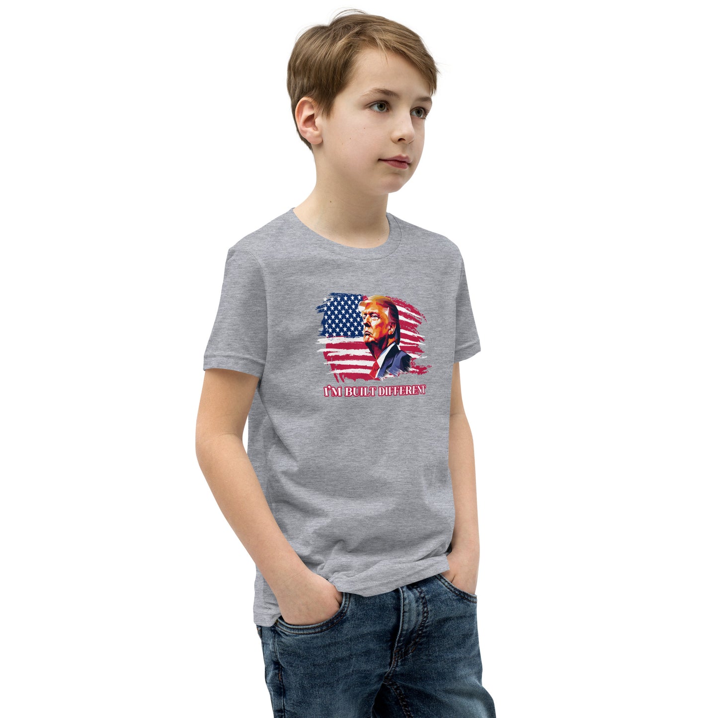 I’m Built Different Trump Youth Short Sleeve T-Shirt