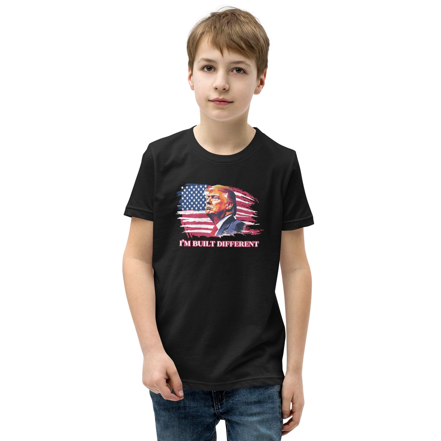 I’m Built Different Trump Youth Short Sleeve T-Shirt