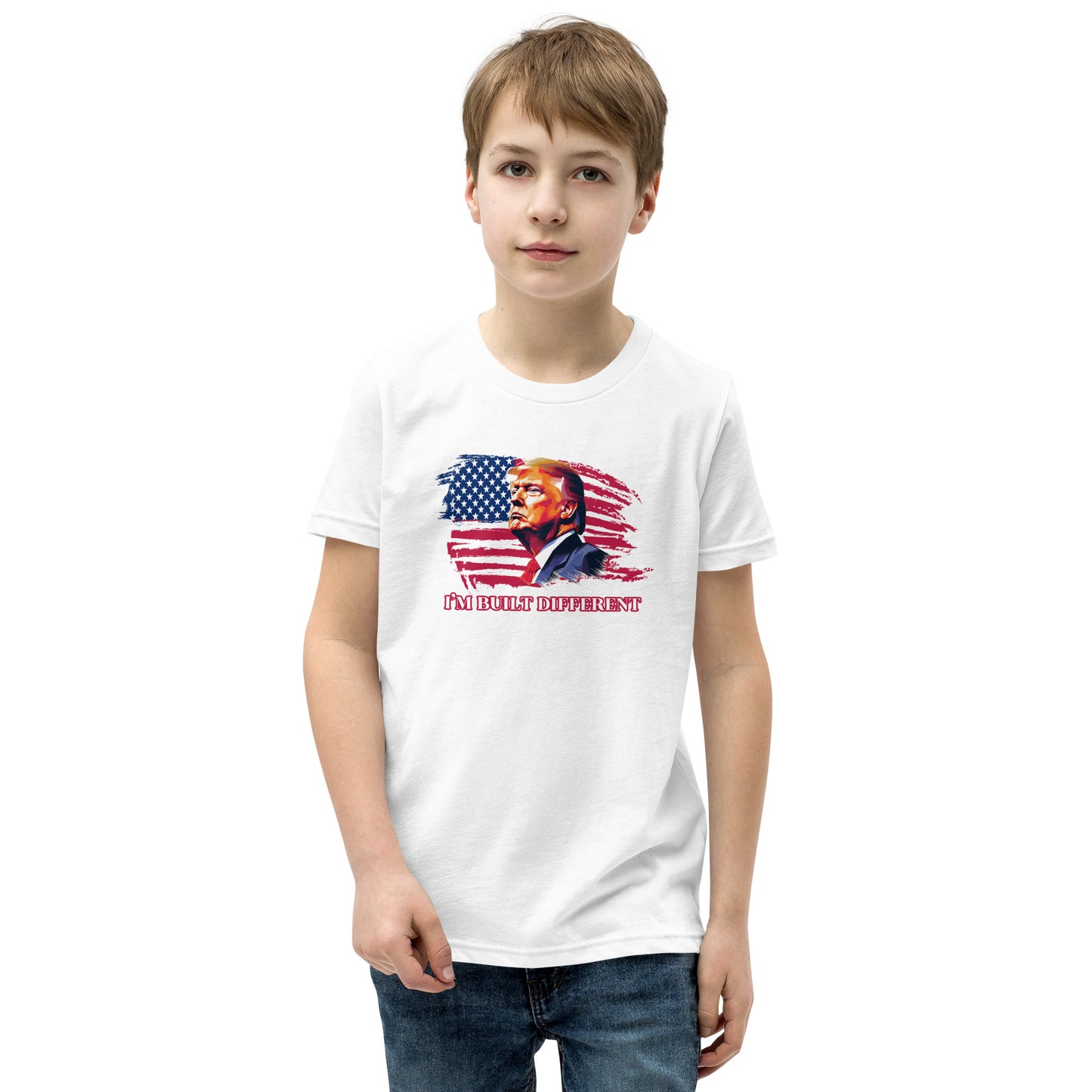 I’m Built Different Trump Youth Short Sleeve T-Shirt