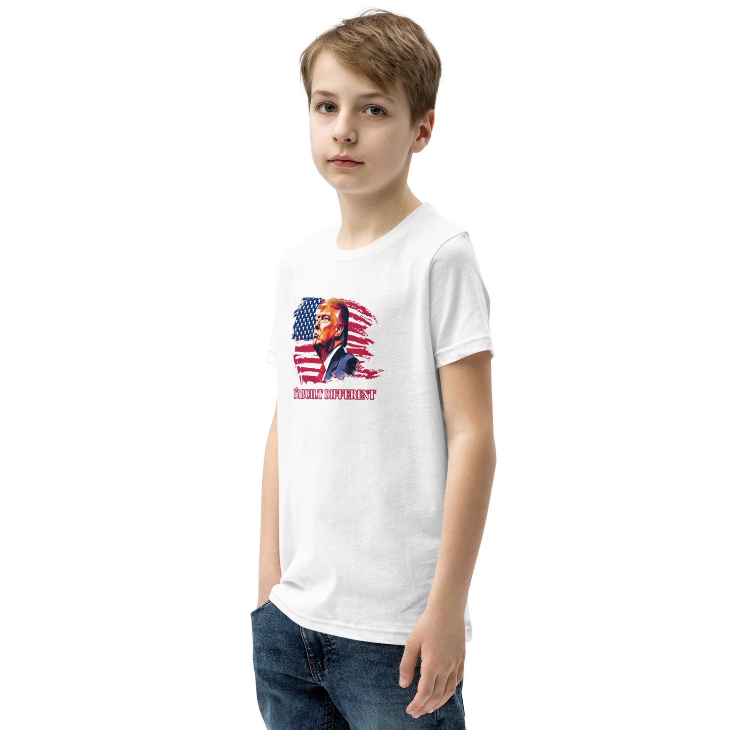 I’m Built Different Trump Youth Short Sleeve T-Shirt